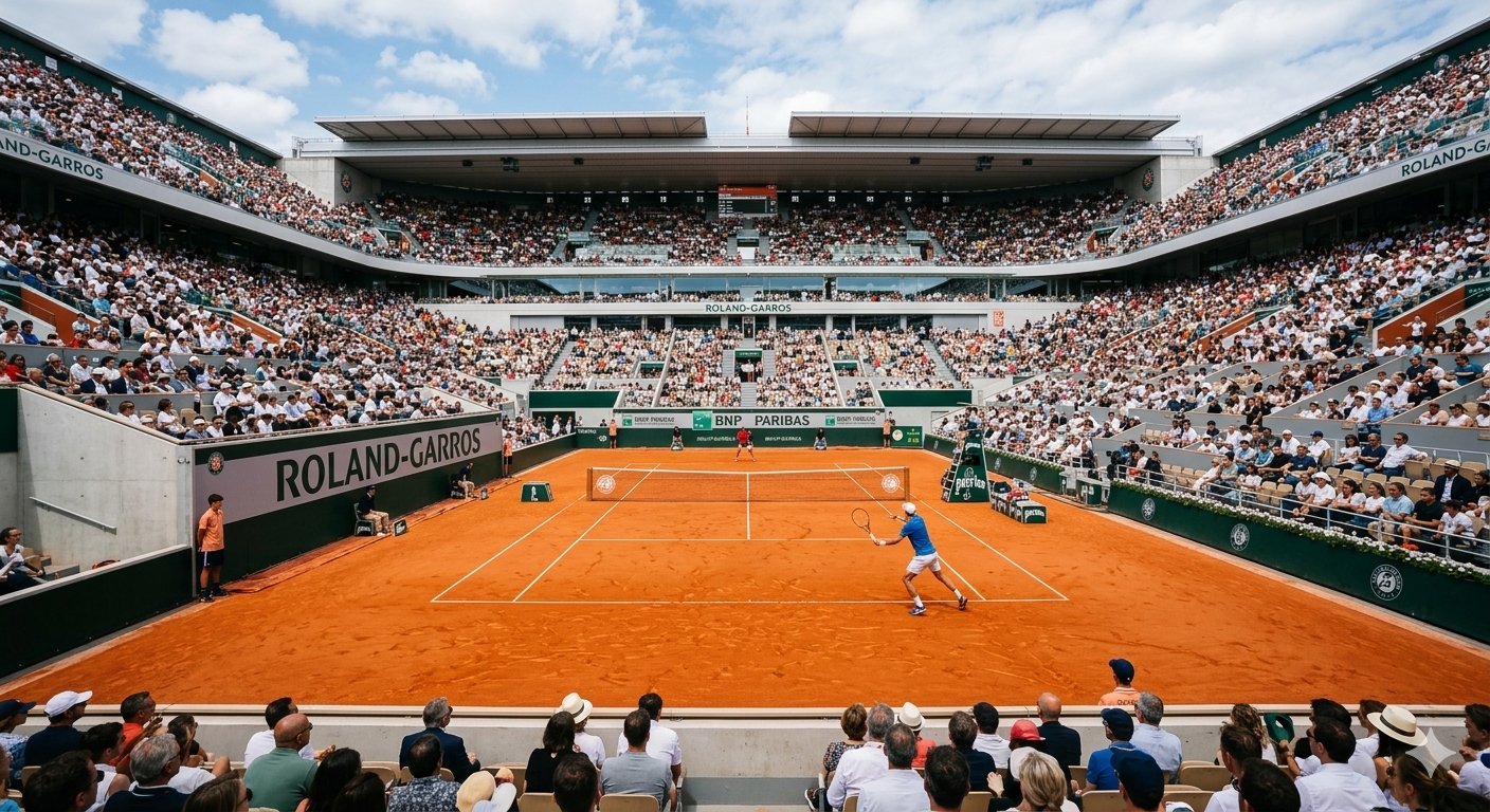 Professional tennis match french open